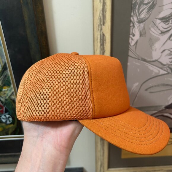 ...Lost Lost Enterprises Essential Orange Trucker Baseball Hat Cap Snapback NWT - Picture 5 of 5